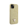 Guess Rhinestone Triangle - Coque pour iPhone 14 Plus (Or)