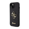 Guess Glitter Script Big 4G - Etui iPhone 15 Plus (czarny)