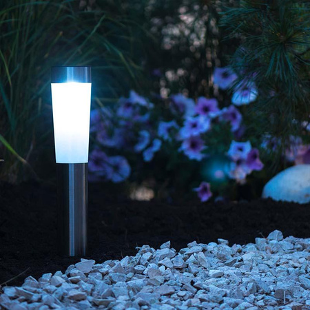 Grundig - velká robustní solární lampa 2xLED výška 56 cm