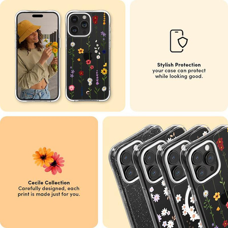 Spigen Cyrill Cecile - pouzdro pro iPhone 15 Pro Max (Flower Garden)