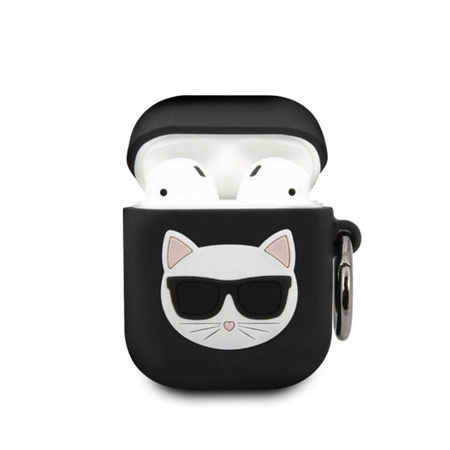 Karl Lagerfeld Choupette 3D - Apple Airpods Tasche (schwarz)