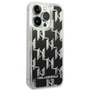 Karl Lagerfeld Monogram Liquid Glitter - Coque iPhone 14 Pro Max (noir)