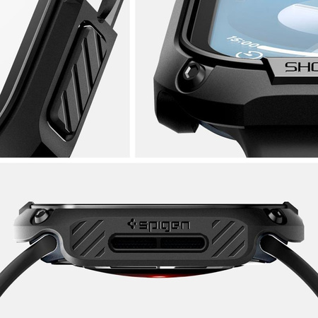 Spigen Tough Armor - Étui pour Apple Watch 10 46 mm (Noir)