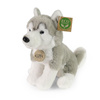 Rappa - Plüsch realistische Figur Husky Hund sitzend 23 cm Eco-Friendly Soft Collection