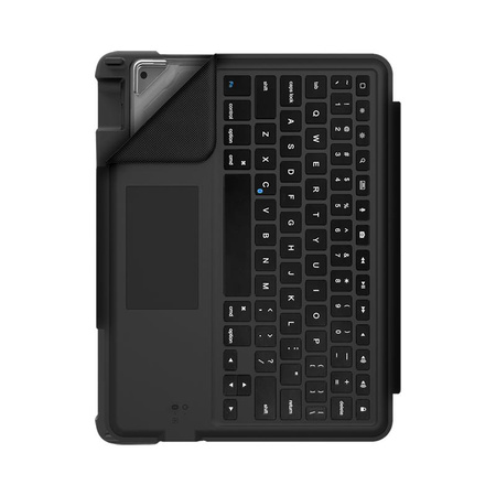 STM Dux Tastatur-Trackpad-Tasche - Tastatur- und Trackpad-Tasche für iPad 10.2" (2019-2021) MIL-STD-810G (Schwarz)