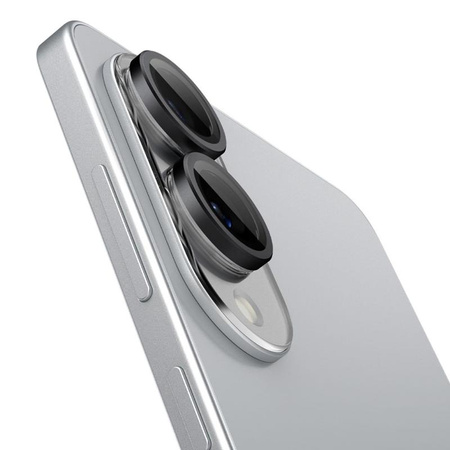 Spigen Optik Pro GLAS.TR EZ Fit Camera Protector 2-Pack - ochranné sklo objektivu pro Samsung Galaxy S25 Edge (2 ks)(Black)