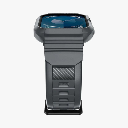 Spigen Rugged Armor Pro - Řemínek s pouzdrem pro Apple Watch 4/5/6/7/8/9/SE 44/45 mm (Tmavě šedá)