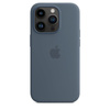 Apple szilikon tok - Szilikon tok MagSafe-rel iPhone 14 Pro készülékhez (vihar kék)
