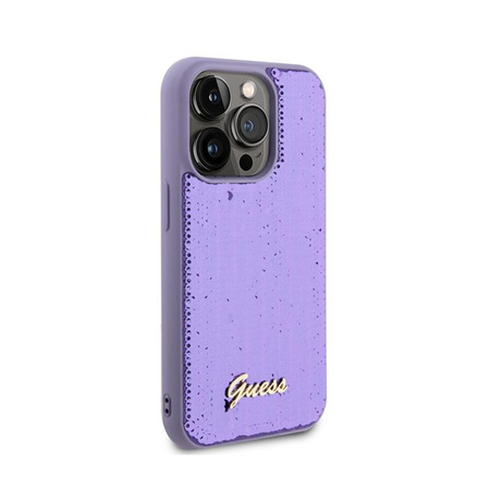 Guess Sequin Script Metal - iPhone 15 Pro Max tok (lila)