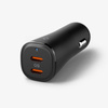 Spigen ArcStation Essential EV502 - Autoladegerät 2x USB-C PD + QC3.0 50W (Schwarz)