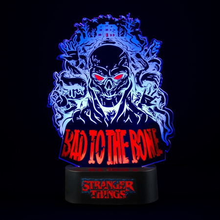Stranger Things - Bad To The Bone LED night lamp (16 x 24 cm)