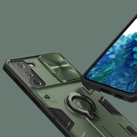 Nillkin CamShield Armor - Etui Samsung Galaxy S21+ z osłoną aparatu (Blue)
