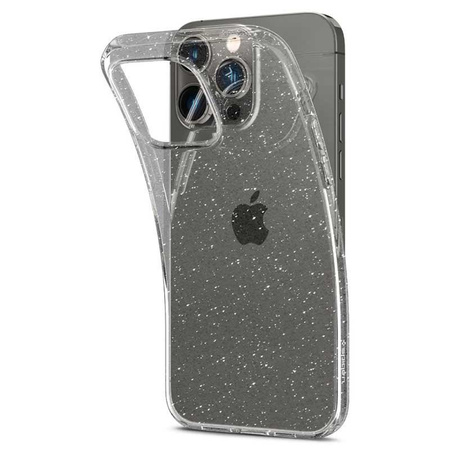 Spigen Liquid Crystal Glitter - Coque pour iPhone 14 Pro (Transparent)