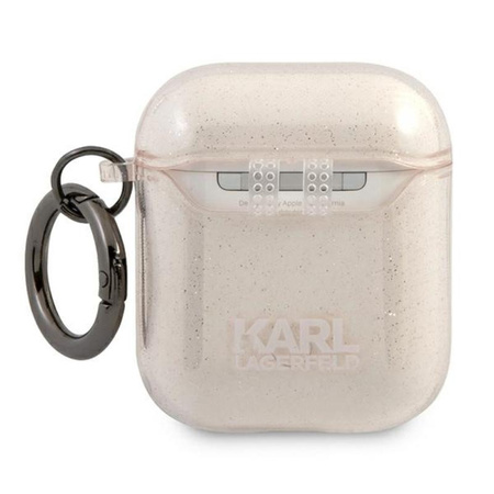 Karl Lagerfeld Choupette Head Glitter - Case for Airpods (gold)
