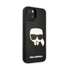 Karl Lagerfeld 3D Rubber Karl`s Head - Coque iPhone 14 (noir)