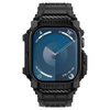 Spigen Rugged Armor Pro - Bracelet avec étui pour Apple Watch 10 46 mm (Noir mat)