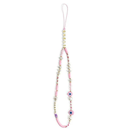 Guess Phone Strap Beads Shell - Phone Pendant 25 cm (Pink)