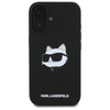 Karl Lagerfeld Silicone Choupette Head Print Étui MagSafe pour iPhone 16 (noir)