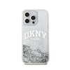 DKNY Liquid Glitter Big Logo - iPhone 15 Pro Tasche (weiß)