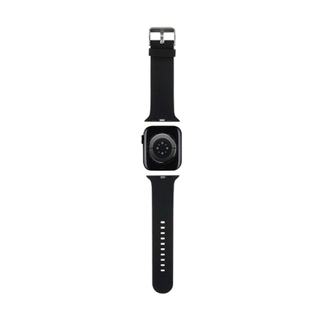 Karl Lagerfeld 3D Rubber Karl & Choupette Heads NFT - řemínek pro Apple Watch 42/44/45/49 mm (černý)