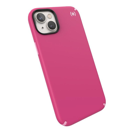 Speck Presidio2 Pro - Antibakterielles Gehäuse für iPhone 14 Plus (Digitalpink / Blossompink / Weiß)