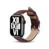Crong Noble Band - Cinturino in vera pelle per Apple Watch 38/40/41/42 mm (Espresso)
