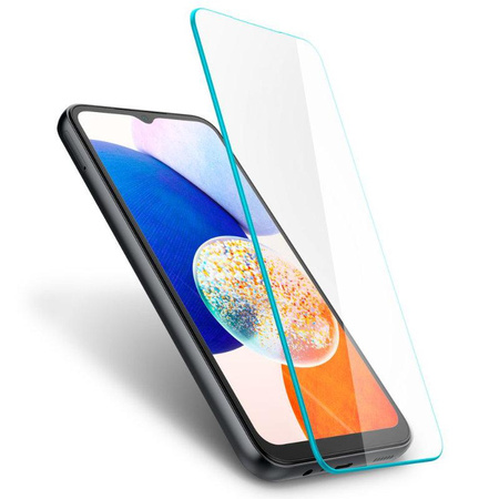Spigen Glas.TR Slim 2er-Pack - gehärtetes Glas für Samsung Galaxy A14 5G (2 Stück)