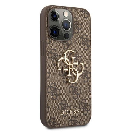 Guess 4G Big Metal Logo - iPhone 13 Pro Max Case (brown)
