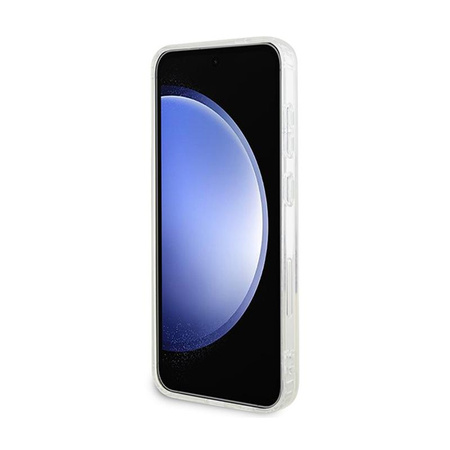 Guess IML Flowers Wreath MagSafe - Etui Samsung Galaxy S24+ (przezroczysty)