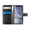 PURO Booklet Wallet Case - pouzdro na iPhone XR s přihrádkami na karty + stojánek (černé)