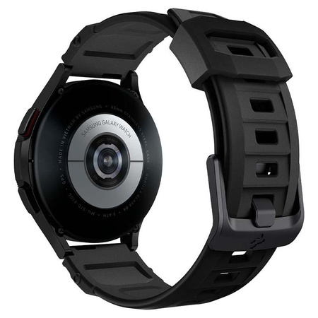 Spigen Rugged Band - Bracelet pour Samsung Galaxy 4 / 4 Classic / 5 / Active 2 / Huawei Watch GT 2 42 mm (Noir)