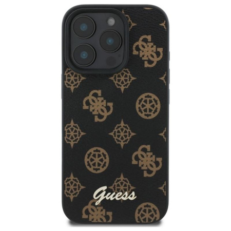 Guess Peony Script MagSafe - Case for iPhone 16 Pro Max (black)
