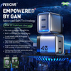 WEKOME WP-U02 Mecha Series - Chargeur de courant 2x USB-C Super Fast Charger GaN 40W (Argent)