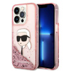 Karl Lagerfeld Liquid Glitter NFT Karl's Head - iPhone 14 Pro Max Case (pink)