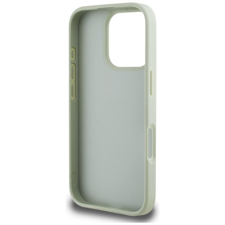 Guess Genarbtes Großes 4G Logo Kleines Klassisches Logo - Tasche für iPhone 16 Pro (grün)
