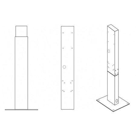 Green Cell - GC EV Stand poteau de montage pour station de recharge de voiture électrique Wallbox