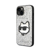 Karl Lagerfeld NFT Glitter Choupette Patch - iPhone 14 Case (silver)