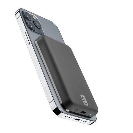 Cellularline MAG 5000 - 5000mAh 7.5W MagSafe inductive power bank (noir)