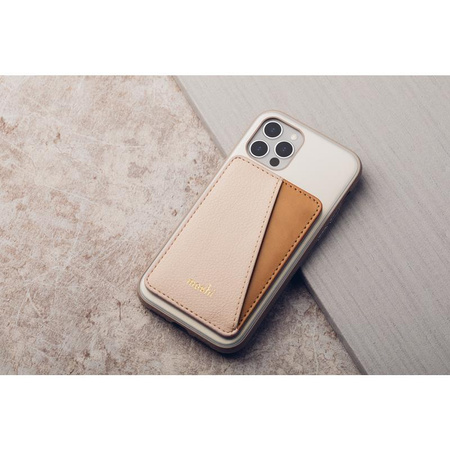 Moshi Slim Wallet - Mágneses pénztárca (SnapTo™ rendszer) (Jet Black)