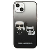 Karl Lagerfeld Gradient Ikonik Karl & Choupette - iPhone 13 mini case (black)