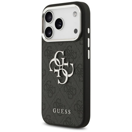 Guess 4G Big 4G Classic Logo - Case iPhone 17 Pro (Schwarz / Silber)