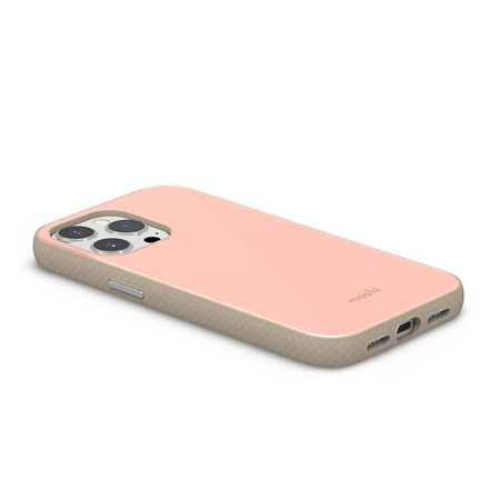 Moshi iGlaze Slim Hardshell tok - iPhone 13 Pro tok (SnapTo rendszer) (Dahlia Pink)