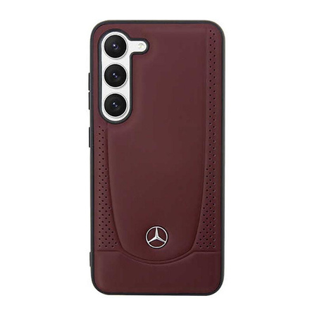 Mercedes Leather Urban Line - pouzdro pro Samsung Galaxy S23 (červené)