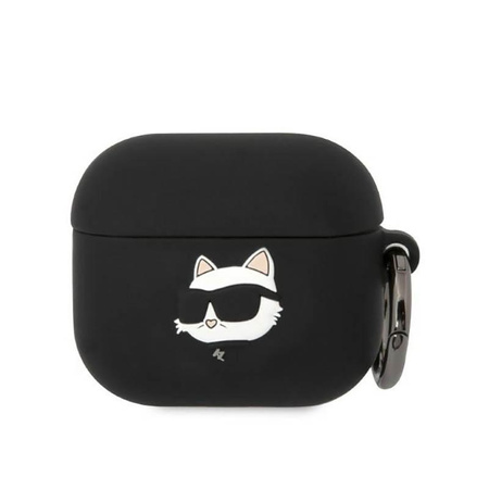 Karl Lagerfeld Silikonové pouzdro NFT Choupette Head 3D - AirPods 3 (černé)