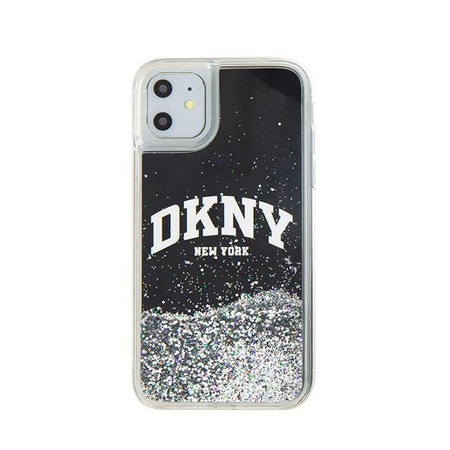 DKNY Liquid Glitter Big Logo - Hülle für iPhone 11 (schwarz)