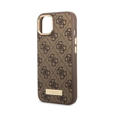 Guess 4G Logo Plate MagSafe - iPhone 13 Case (brown)