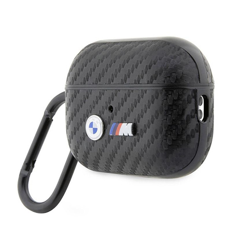 BMW Carbon Double Metal Logo - AirPods Pro 2 Gehäuse (Schwarz)