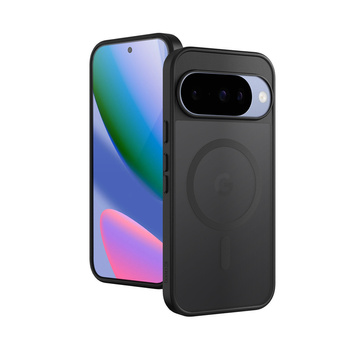 Crong Hybrid matt mágneses – MagSafe Google Pixel 10 tok (fekete)
