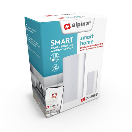 Alpina - Inteligentní snímač otevření oken Zigbee network