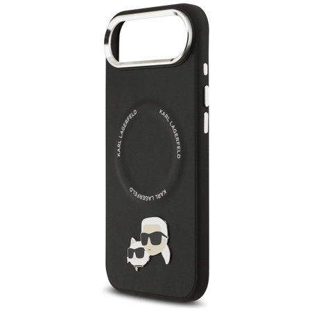 Etui do iPhone Air do MagSafe Karl Lagerfeld Oryginalne Czarne Skórzane